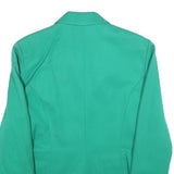 MARIANNA MASI Womens Green Wool Button Jacket M Tailored Plain Elegant Outerwear