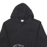 CHAMPION Womens Black Hoodie M Cotton Blend Pullover Hooded Sweatshirt