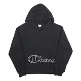 CHAMPION Womens Black Hoodie M Cotton Blend Pullover Hooded Sweatshirt
