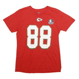 MAJESTIC Mens Red Kansas City Chiefs 88 T-Shirt M Short Sleeve Crew Neck