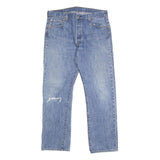 LEVI'S 501 Mens Jeans Blue Regular Straight Denim Medium W36 L31 Classic Denim