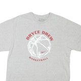 NIKE Mens Grey Bryce Drew Basketball Graphic T-Shirt M Short Sleeve Crew Neck