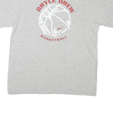 NIKE Mens Grey Bryce Drew Basketball Graphic T-Shirt M Short Sleeve Crew Neck