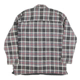 DICKIES Mens Black White & Red Cotton Blend Button Jacket L Plaid Workwear