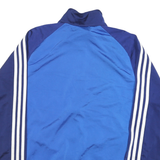 ADIDAS Mens Blue & Navy Track Jacket M Polyester Blend Zip Athletic Sport