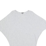 PHASE EIGHT Womens Grey Wool Blend Batwing Sleeve Round Neck Top S Elegant