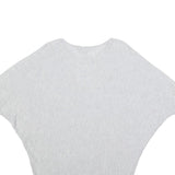 PHASE EIGHT Womens Grey Wool Blend Batwing Sleeve Round Neck Top S Elegant