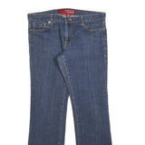 GUESS Womens Regular Fit Blue Denim Flared Cotton Blend Jeans W34 L31 Classic