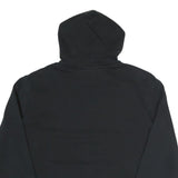 PUMA Womens Black Cotton Blend Pullover Hoodie M Logo Print Casual Wear