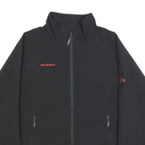 MAMMUT Womens Black Softshell Zip Jacket L Polyester Blend Outdoor Sportswear