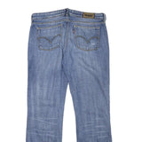 LEVI'S 572 Womens Jeans Blue Regular Straight Denim Medium W32 L30 Distressed
