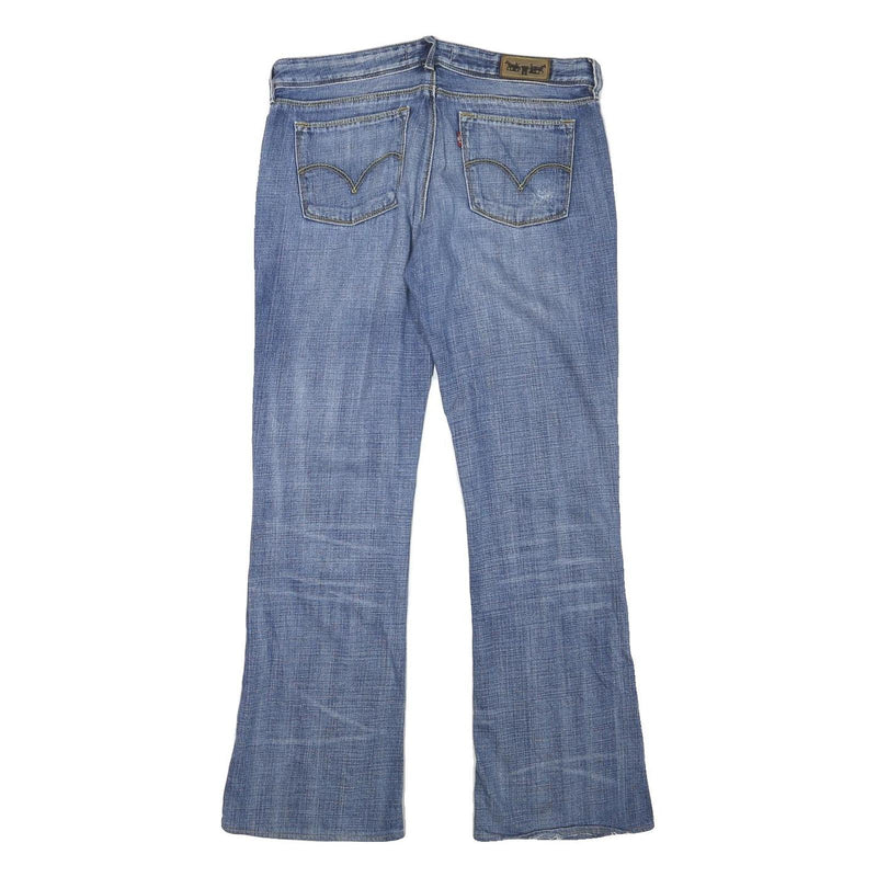 LEVI'S 572 Womens Jeans Blue Regular Straight Denim Medium W32 L30 Distressed