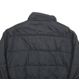 LEVI'S Womens Black Puffer Jacket M Polyamide Zip Casual Lightweight Quilted
