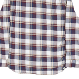 VANS Mens Blue & Maroon Check Shirt L Casual Cotton Blend Long Sleeve