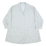 BURBERRY Womens White Jacket XL Button Closure Plain Classic Fit Lightweight