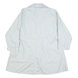 BURBERRY Womens White Jacket XL Button Closure Plain Classic Fit Lightweight