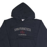 TOOMBY Mens Navy Blue San Francisco Cotton Pullover Hoodie M Casual Wear