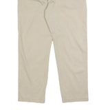 NAUTICA Mens Regular Fit Beige Cotton Blend Trousers W34 L30 Casual Zip