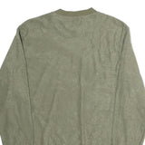ADIDAS Mens Green Crew Neck M Cotton Sweatshirt Logo Casual