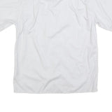 IRIS BAYER Mens White & Cream Short Sleeve Cotton Blend Shirt L Casual Summer