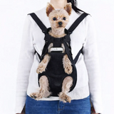 Anypet Black Denim Pet Carrier Backpack – Small Travel Bag with Front Pocket for Pets