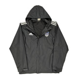 Soccer Club Adidas Windbreaker - Large Black Polyester