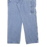 DICKIES Mens Regular Fit Straight Blue Denim Jeans Zip Closure W36 L32 Workwear