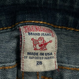 True Religion Skinny Jeans - 29W UK 8 Dark Wash Cotton