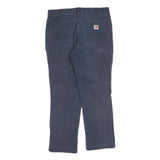 CARHARTT Mens Relaxed Fit Jeans Blue Denim W34 L30 Workwear Zip Closure