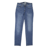 WRANGLER Womens Regular Fit Blue Denim Zip Jeans W28 L30 Classic Straight