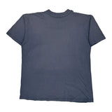 Catch The Wind Anvil Single Stitch T-Shirt - Large Blue Cotton