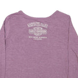 HARLEY DAVIDSON Womens Purple Long Sleeve Crew Neck Graphic T-Shirt XL