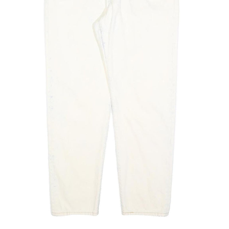 LEVI'S 501 Womens Jeans White Regular Straight Denim Raw W30 L29 Classic Fit