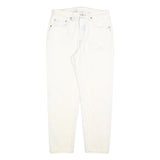 LEVI'S 501 Womens Jeans White Regular Straight Denim Raw W30 L29 Classic Fit