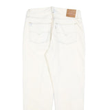 LEVI'S 501 Womens Jeans White Regular Straight Denim Raw W30 L29 Classic Fit