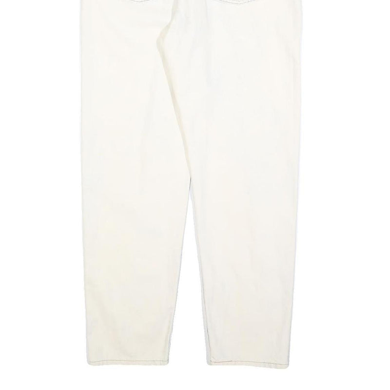 LEVI'S 501 Womens Jeans White Regular Straight Denim Raw W30 L29 Classic Fit