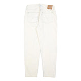 LEVI'S 501 Womens Jeans White Regular Straight Denim Raw W30 L29 Classic Fit