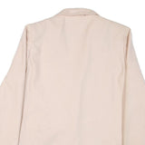 SAG HARBOR Womens Cream Wool Button Jacket M Plain Classic Blazer Outerwear