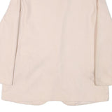 SAG HARBOR Womens Cream Wool Button Jacket M Plain Classic Blazer Outerwear
