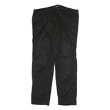 NAUTICA Mens Cotton Blend Black Regular Zip Trousers W36 L26 Classic Straight