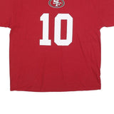 NFL Mens Red San Francisco 49ers Garoppolo 10 Graphic T-Shirt XL Short Sleeve