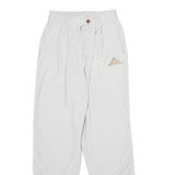 MCKINNEY Womens White Regular Fit Straight Polyamide Trousers W26 L32 Casual