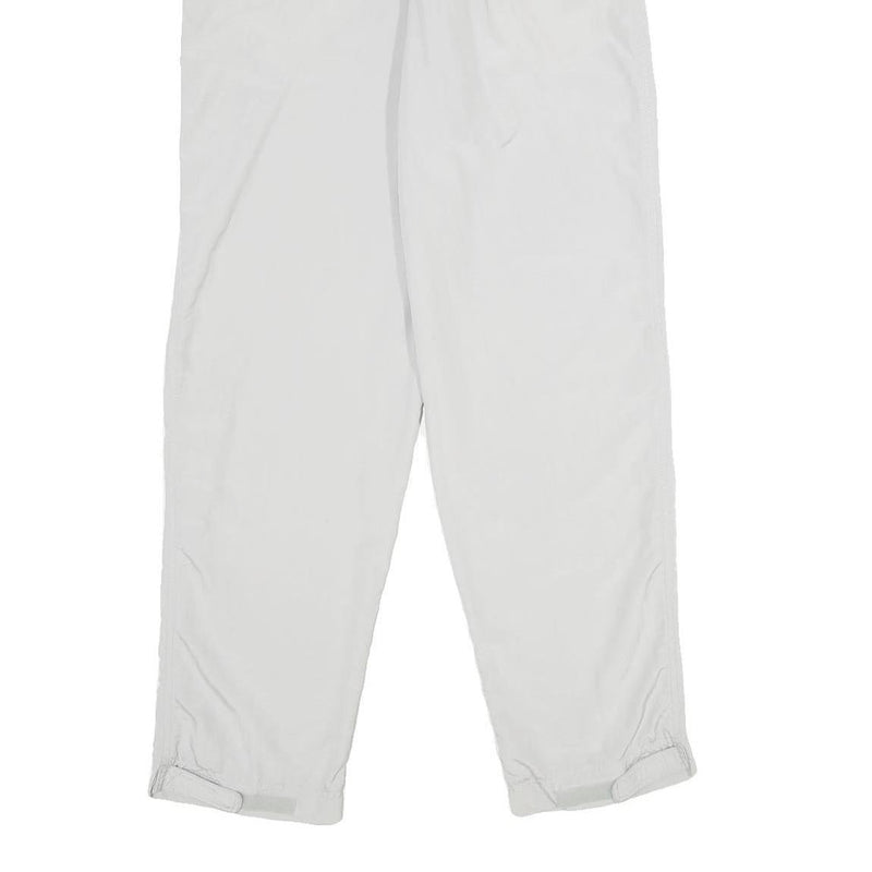 MCKINNEY Womens White Regular Fit Straight Polyamide Trousers W26 L32 Casual