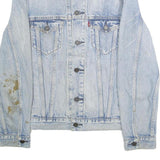 LEVI'S Mens Blue Denim Button Cotton Jacket S Classic Casual Vintage Style