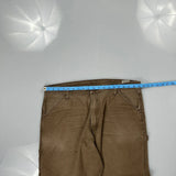 Unbranded Carpenter Trousers - 38W 30L Brown Cotton