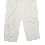 BONUS TRACK Mens Cotton White Regular Fit Straight Leg Trousers W34 L26 Casual