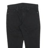 LEVI'S 511 Slim Mens Black Slim Skinny Denim Raw W33 L22 Zip Cotton Blend Jeans