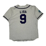 Ash City Pinstripe Jersey - Large Grey Cotton