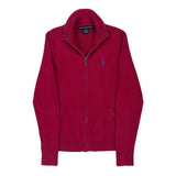 Ralph Lauren Sport Zip Up - Medium Red Cotton