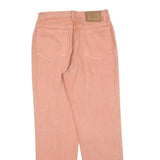 CALVIN KLEIN Womens Jeans Pink Regular Straight Denim W28 L29 Cotton Blend Zip